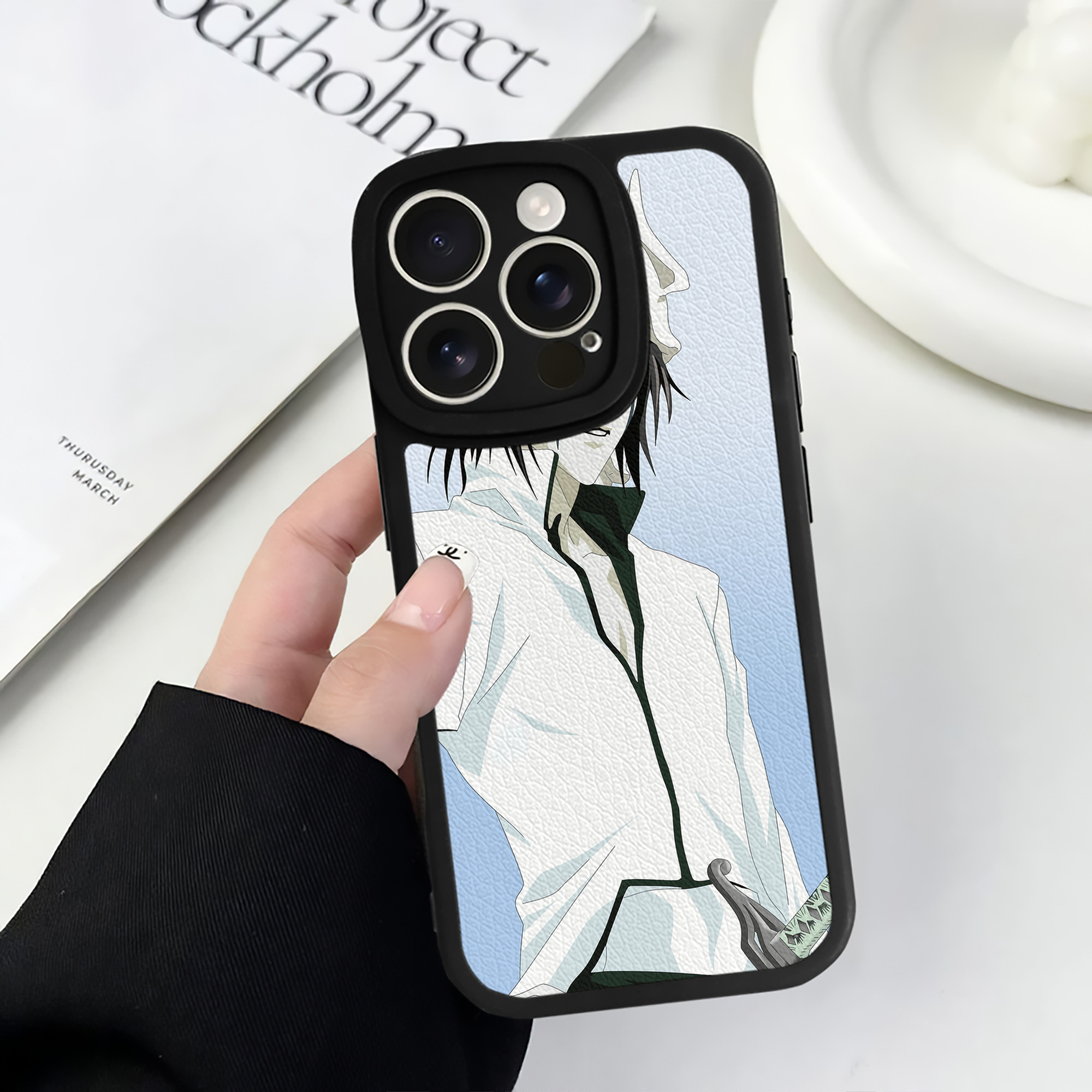 （画像用） ブリーチ BLEACH 【iPhone 16シリーズ対応】シリコンスマホケース（レザー調） 材質：シリコン
